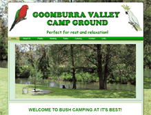Tablet Screenshot of goomburravalleycampground.com.au